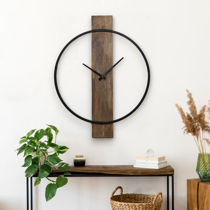 POPPY MANGO WOOD CLOCK