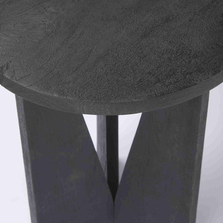 MATTY BLACK WOOD ACCENT TABLE