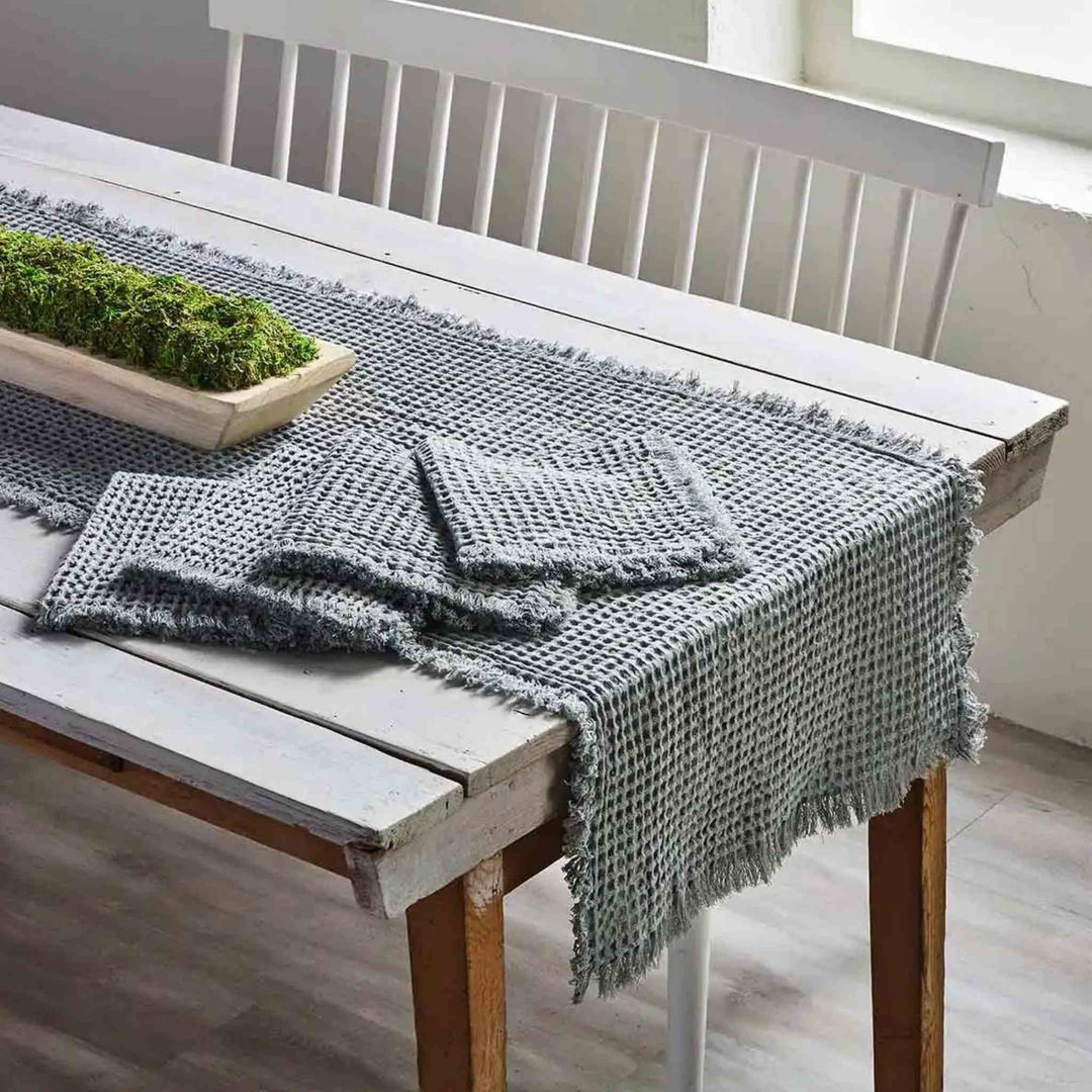 WAFFLE WEAVE TABLE RUNNER