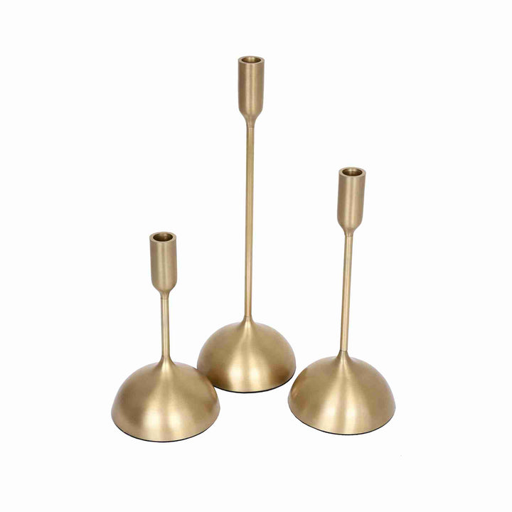 AURIC CANDLEHOLDERS, S/3