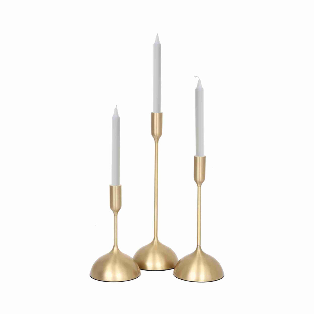 AURIC CANDLEHOLDERS, S/3