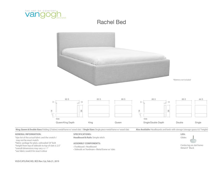 Rachel bed collection, customizable