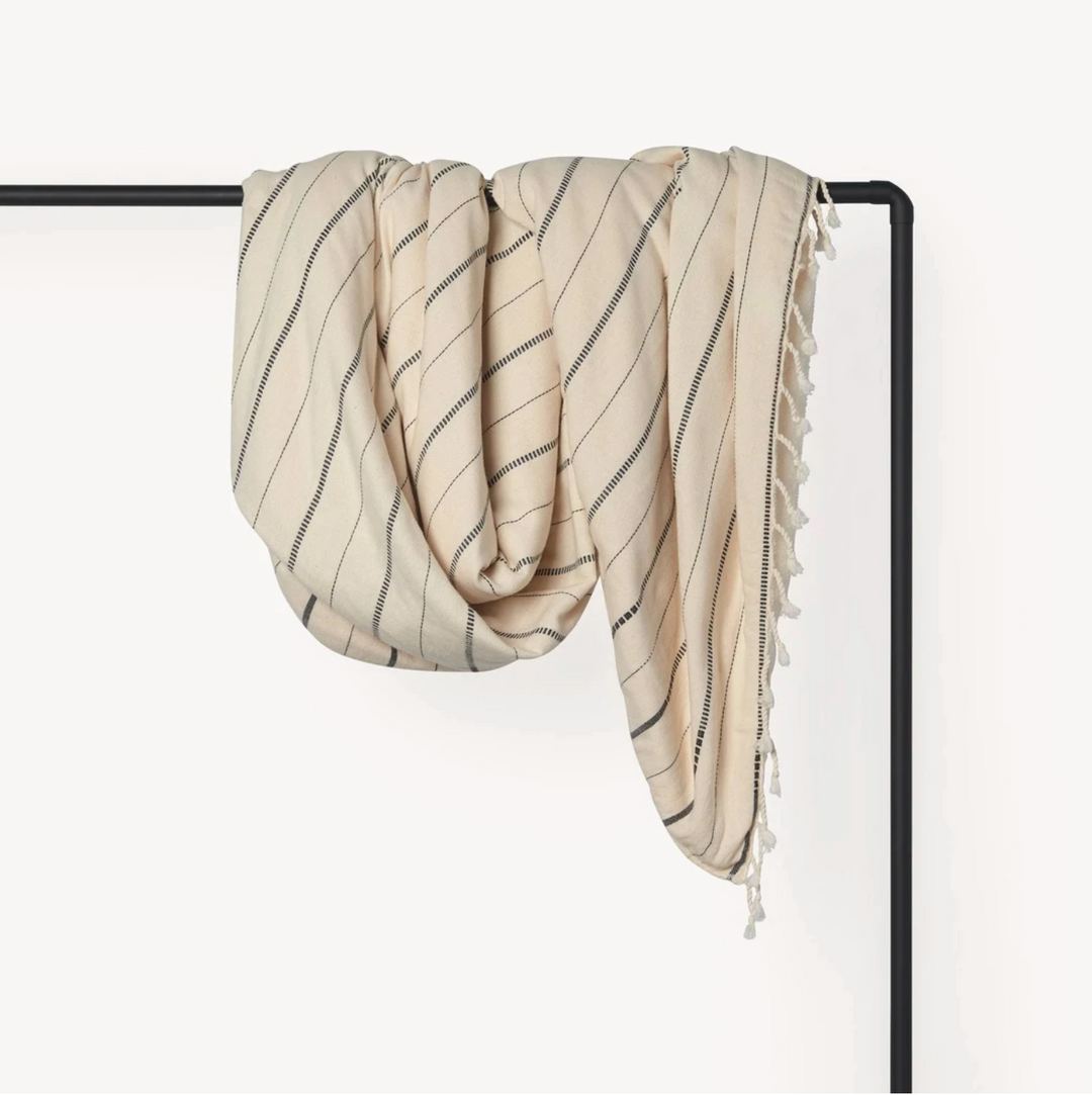 IRENA FLEECE LINED THROW, VANILLA