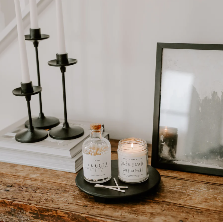 WOOD PEDESTAL STAND, 8"